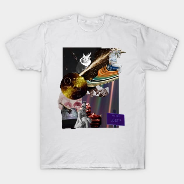 Voyager Satellite - Are You Lost? T-Shirt by Gizzard Grit